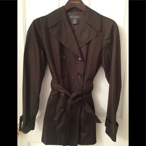 Banana Republic dark brown trench coat